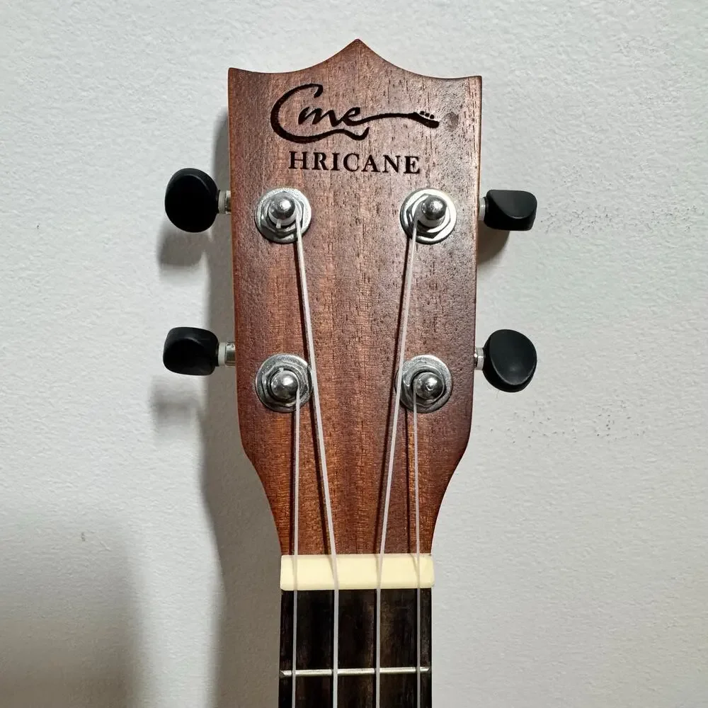 CME HRICANE Wooden UKULELE UK-23 w/ORIGINAL CME GIG BAG CASE & Extras Band Music